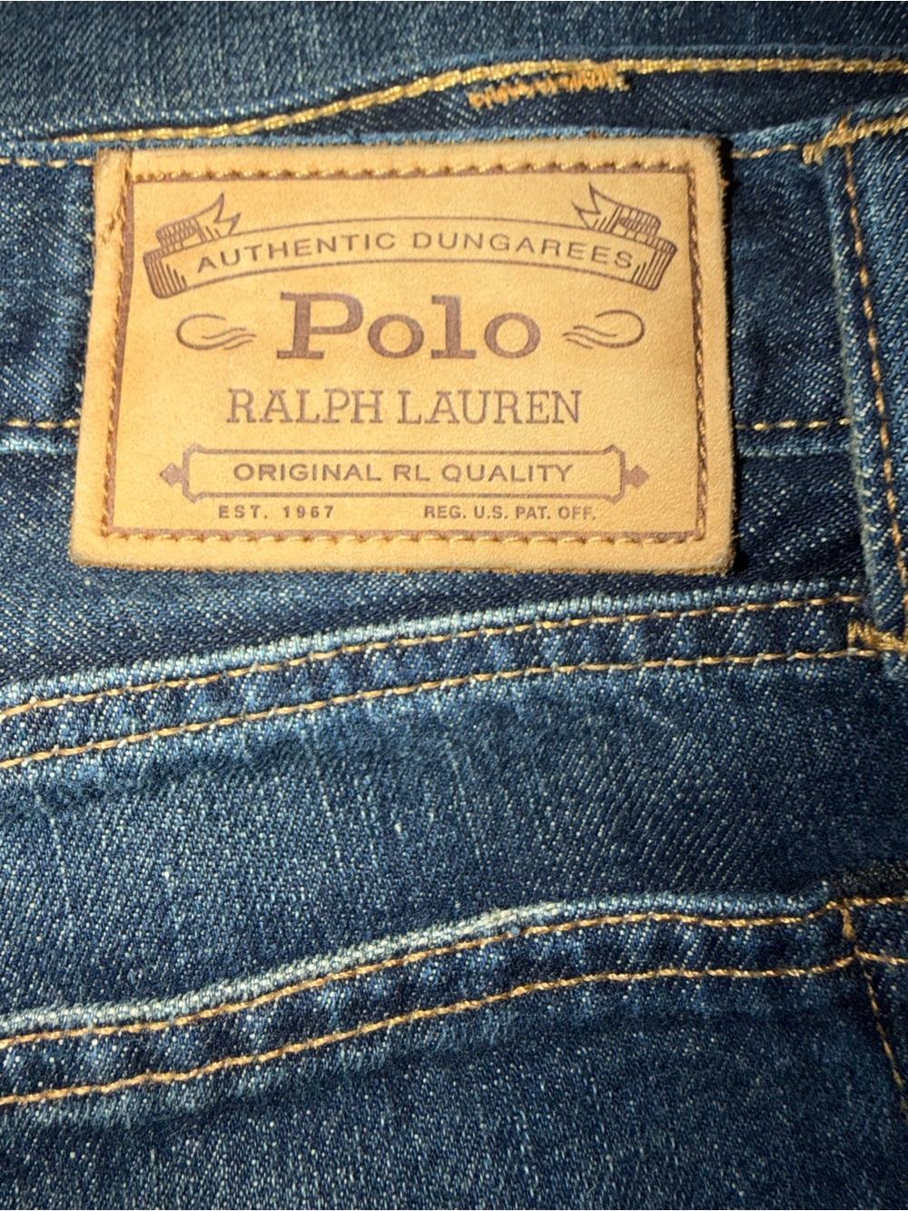Bundle of 3 Polo by Ralph Lauren Blue Denim Jeans 40x30
